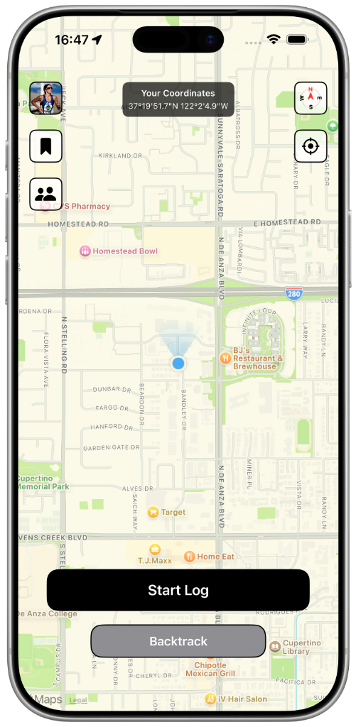 RoadLog on iPhone
